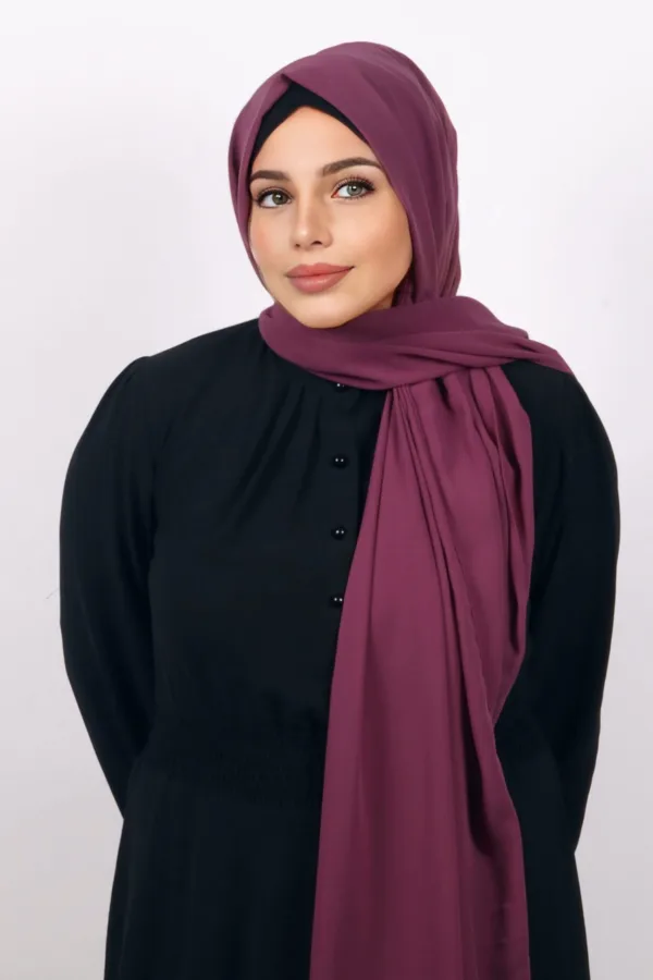 Magenta Supreme Georgette Hijab - Image 1