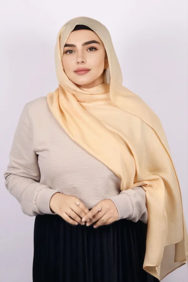 Custard Cream Modal Hijab - Image 2