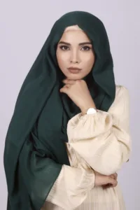 Bottle Green Classic Cotton Hijab