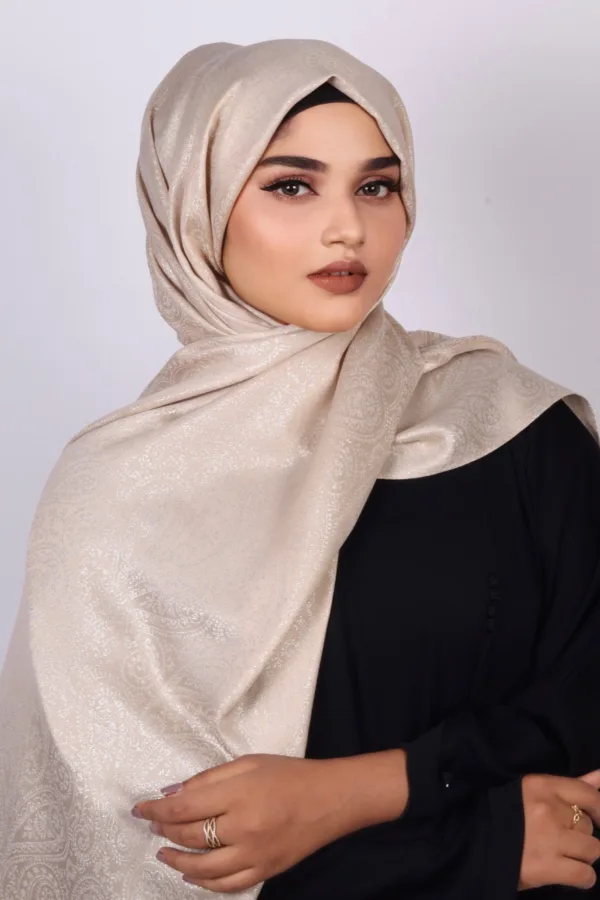 Taj Zari Pashmina Hijab - Image 1