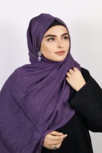 Plumtastic Shimmer Chiffon Hijab