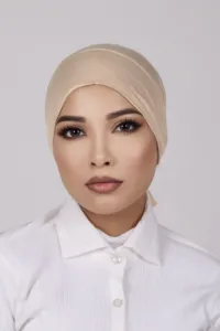 Bisque Tieback Hijab Cap