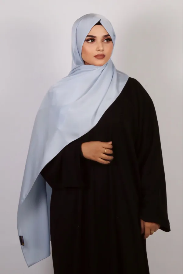 Sky Medina Silk Hijab - Image 2