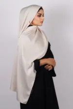 Vanilla Medina Silk Hijab - Image 2