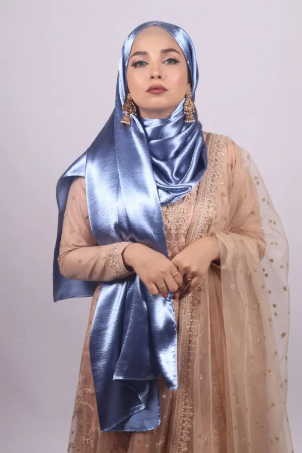 Horus Marble Satin Hijab - Image 1