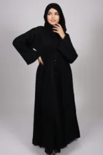 Amaira Flared Emirati Abaya - Black - Image 4