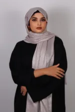 Morganite Premium Zari Hijab - Image 3
