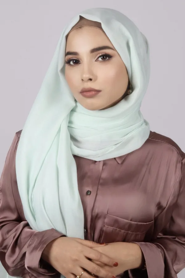 2BDAF60C-65AA-4AC3-921B-5093812A63EB-1.jpeg Honeydew Classic Cotton Hijab - Image 1