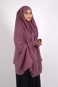 Duaa Easy Wear Prayer Namaz Makhna - Dusty Mauve