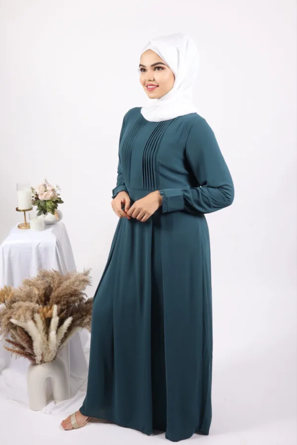 2C8C8026-DE93-4D76-A4B6-14CBF4732482.jpeg Leah Modest Wear Abaya / Dress - Teal - Image 1