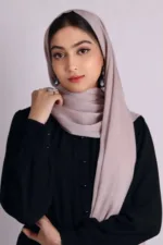 Rose Cider Shimmer Chiffon Hijab - Image 3