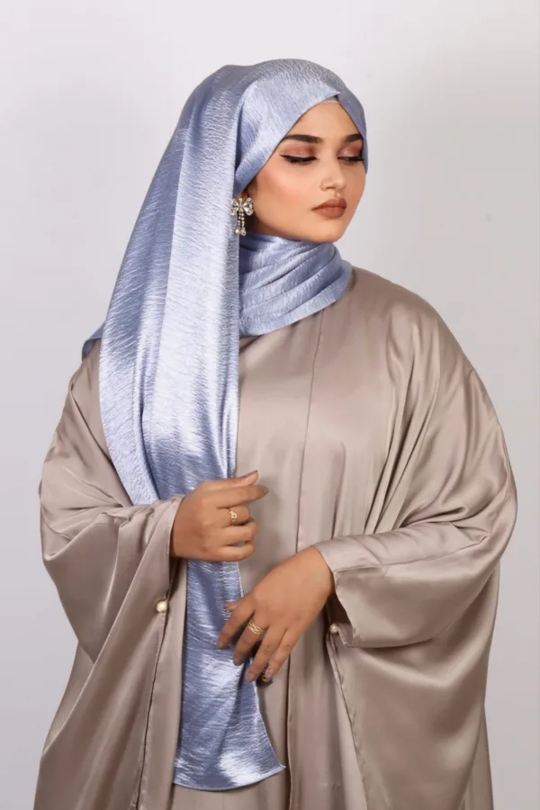 Oris Marble Satin Hijab - Image 1