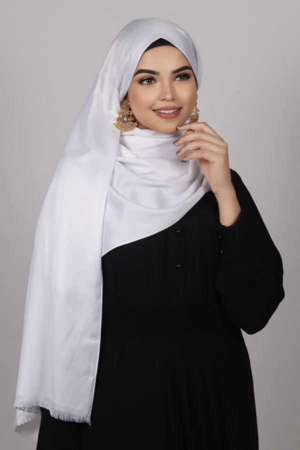 Milky Way Luxe Silk Hijab - Image 2