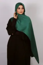 Royal Green Medina Silk Hijab - Image 2
