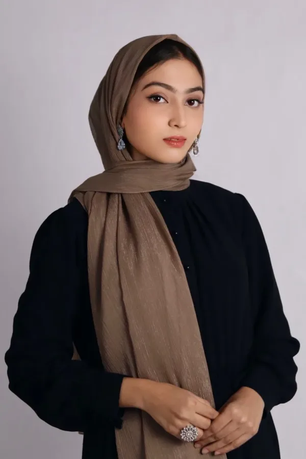 Sand dune Shimmer Chiffon Hijab - Image 2