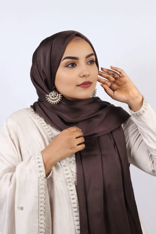 Cocoa Muna Satin Hijab - Image 1