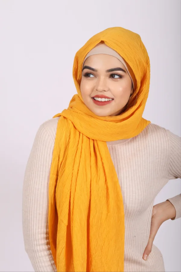 Mango Ribbed Cotton Hijab - Image 2