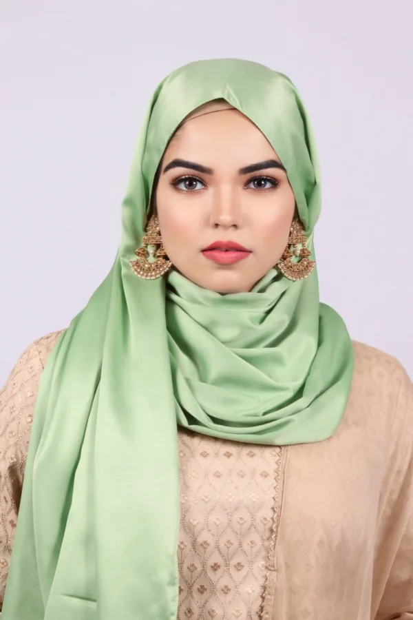 Apple Matte Satin Hijab - Image 2