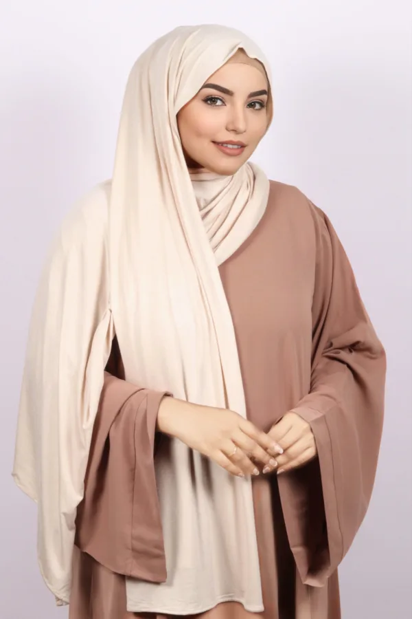 Sand Premium Jersey Hijab - Image 2