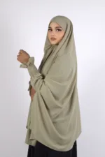 Duaa Easy Wear Prayer Namaz Makhna - Sage - Image 2