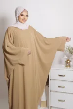 Farasha Kaftan Abaya - Beige - Image 2