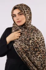 Wild Javan Modal Leopard Print Hijab