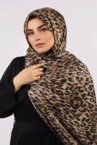 Wild Javan Modal Leopard Print Hijab