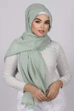 Honeydew Premium Crinkled cotton Hijab - Image 2