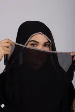 Black Crystal Hijab - Image 2