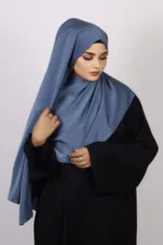Nirvana Blue Medina Silk Hijab - Image 3