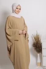 Farasha Kaftan Abaya - Beige - Image 3