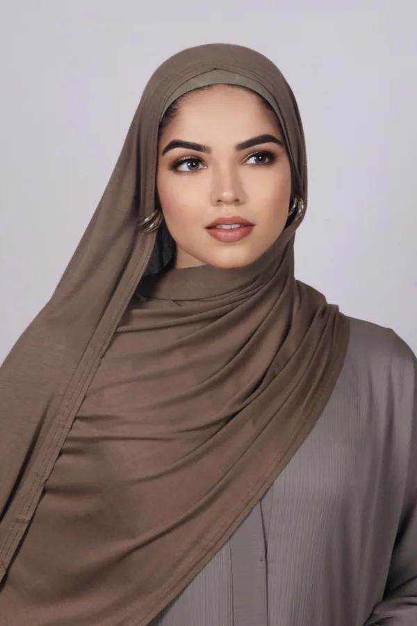 4CDC6EEF-D348-4486-BA54-ADDA7A7751B2.jpeg Hazelnut Classic Jersey Hijab - Image 1