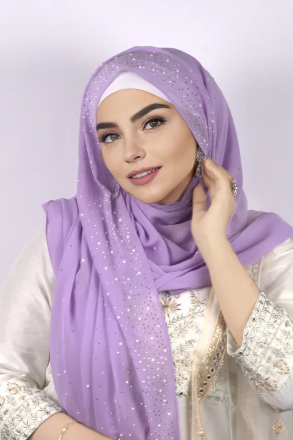 Unicorn Moon Drop Chiffon Hijab - Image 1
