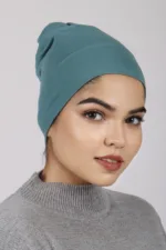 Turquoise Elasticback Hijab Cap