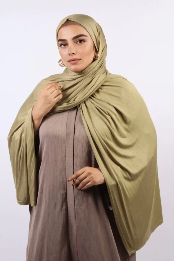Pistachio Classic Jersey Hijab - Image 2