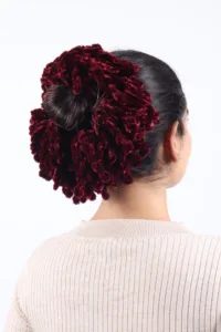 Wine Volumizing Scrunchie