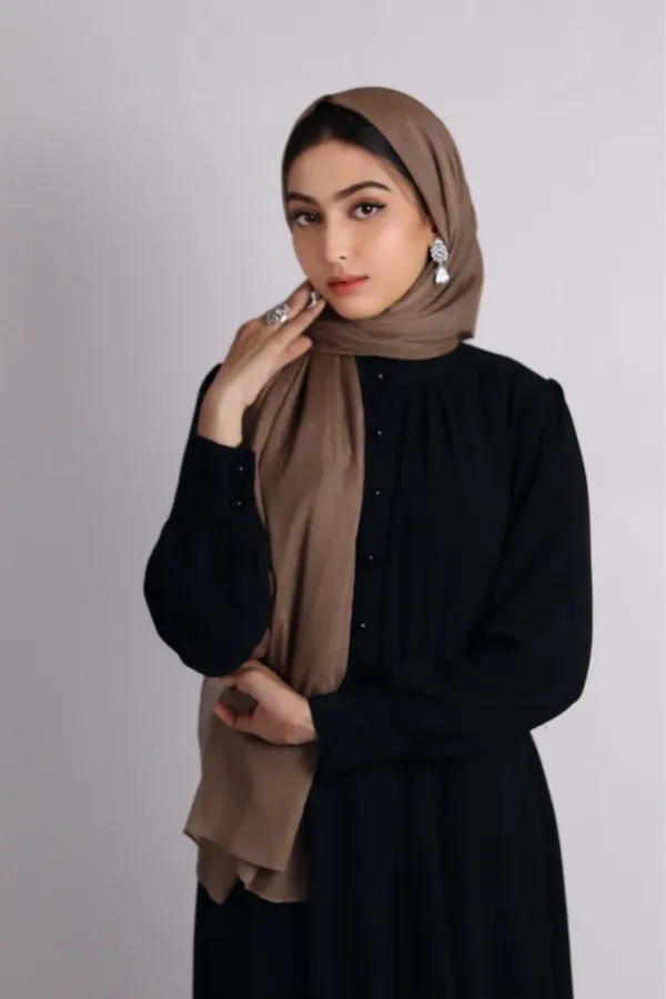 Sand dune Shimmer Chiffon Hijab - Image 3
