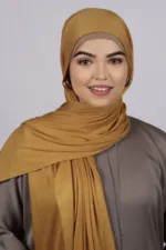 Gold Classic Jerssey Hijab - Image 2