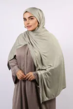 Mint Cream Classic Jersey Hijab - Image 2