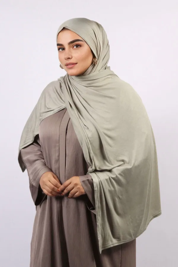 Mint Cream Classic Jersey Hijab - Image 2