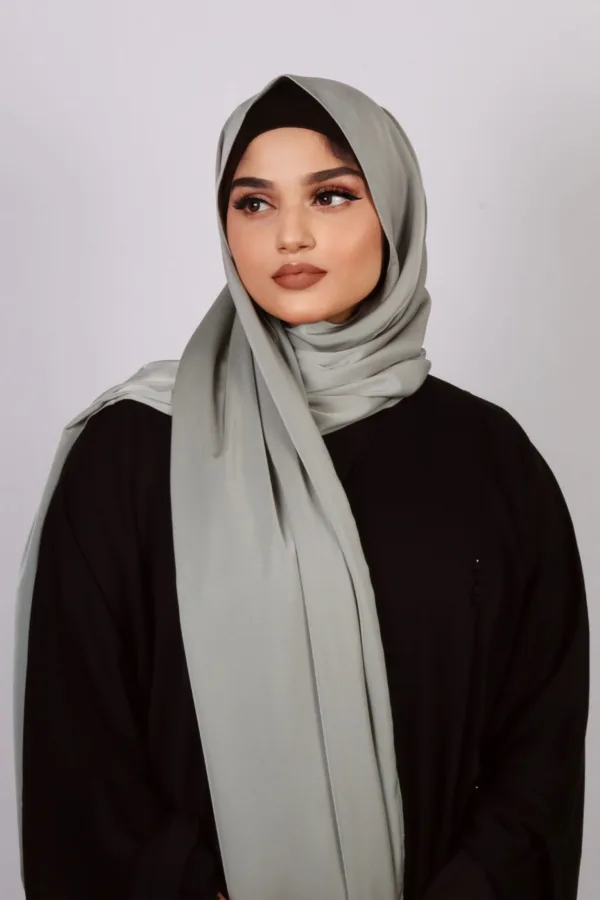 Pastel Thyme Medina Silk Hijab - Image 3