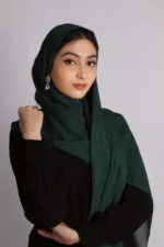 Savana Green Shimmer Chiffon Hijab