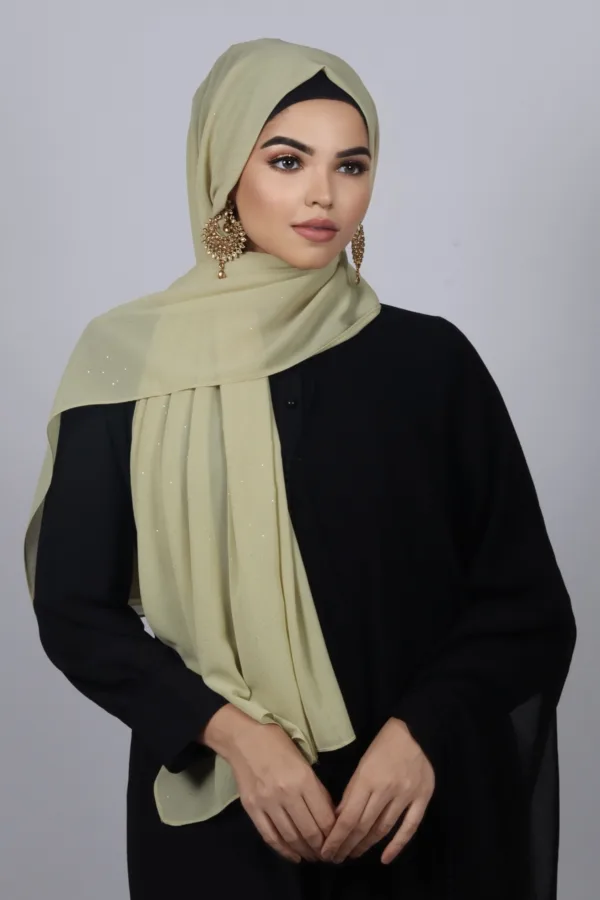 Sorbet Glitter Chiffon Hijab - Image 2
