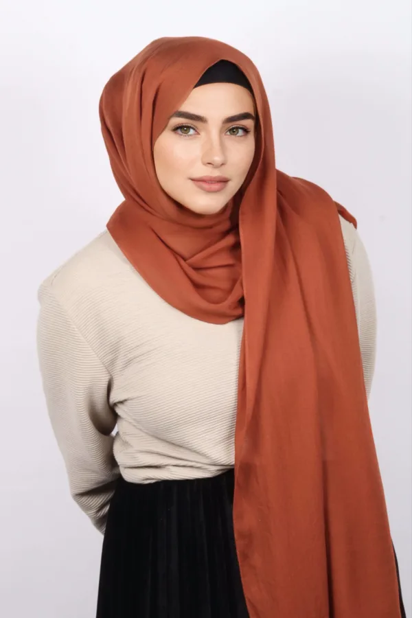 Sundried Caramel Modal Hijab - Image 3