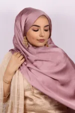 Vintage Rose Rhinestone Silk Hijab - Image 2