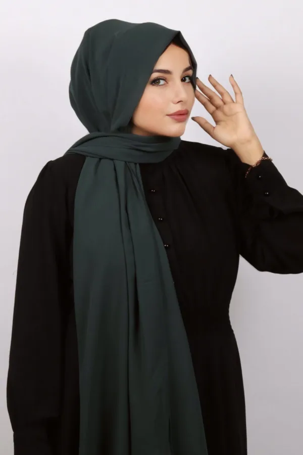 Persian Teal Supreme Georgette Hijab - Image 1