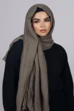 Stone Premium Crinkled Cotton Hijab - Image 2