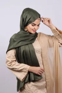 Crocodile Matte Satin Hijab