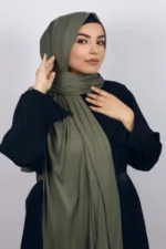 Bamboo Green Premium Jersey Hijab