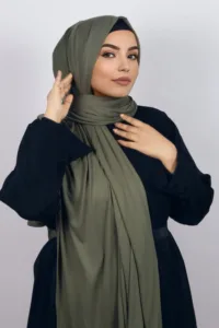 Bamboo Green Premium Jersey Hijab